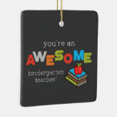 Kindergarten Onderwijsdag, Geweldige Keramisch Ornament (Rechts)