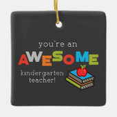 Kindergarten Onderwijsdag, Geweldige Keramisch Ornament (Voorkant)