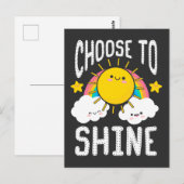 Kindergarten Onderwijser Inspiration Kind Cute Sun Briefkaart (Voorkant / Achterkant)