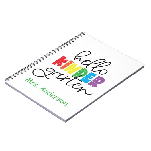 Kindergarten Onderwijzer Hallo Kindergarten Notitieboek (Linkerzijde)