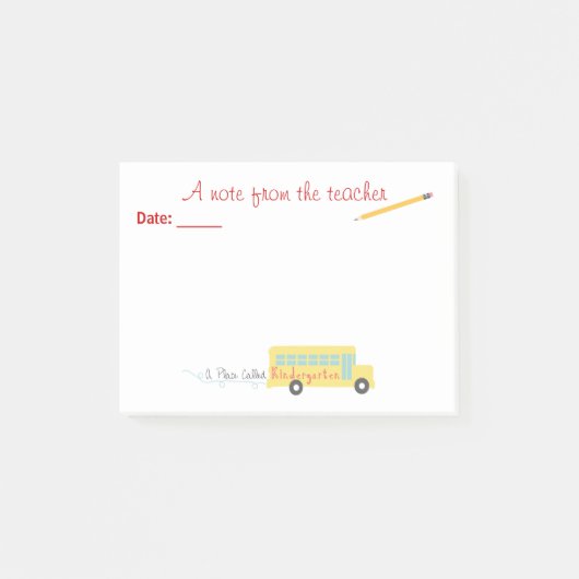 Kindergarten Post-it® notes leraar (Voorkant)