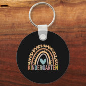 Kindergarten Rainbow Girls Boys Teacher Team Kinde Sleutelhanger (Achterkant)