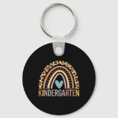 Kindergarten Rainbow Girls Boys Teacher Team Kinde Sleutelhanger (Achterkant)