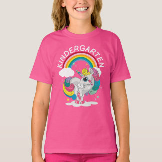 Kindergarten Rainbow Unicorn T-shirt