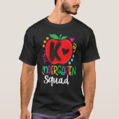 Kindergarten retro  lerarenteam Kinder squ T-shirt (Voorkant)