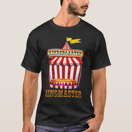 Kindergarten Ringmaster Circus Carnival terug naar T-shirt (Voorkant)