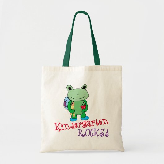 Kindergarten Rocks Book Bag Tote Bag (Voorkant)