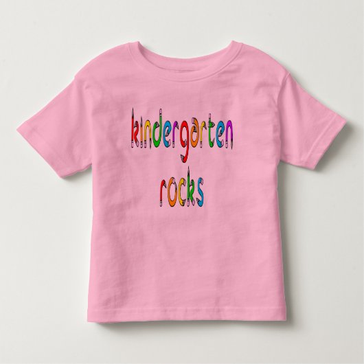 Kindergarten Rocks - Pencil Kinder T-Shirt (Voorkant)