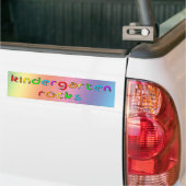 Kindergarten Rocks - Potcil Bumpersticker (Op Truck)