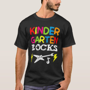 Kindergarten Rocks preschoolaar terug naar school T-shirt