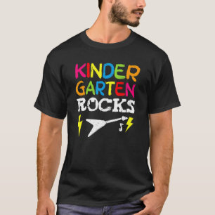 Kindergarten Rocks preschoolaar terug naar school T-shirt