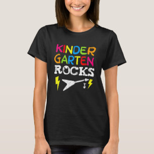 Kindergarten Rocks preschoolaar terug naar school T-shirt