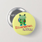 Kindergarten Rocks Ronde Button 5,7 Cm (Voorkant /achterkant)