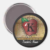 Kindergarten Rocks  stijl | Leraar Magneet (Voorkant / Achterkant)