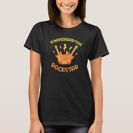 Kindergarten Rockstar   T-shirt (Voorkant)