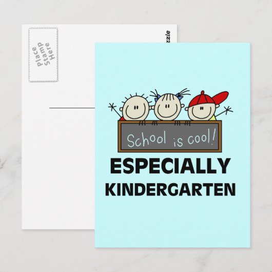 Kindergarten School is Cool Tshirts en Gifts Briefkaart (Voorkant / Achterkant)