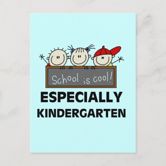 Kindergarten School is Cool Tshirts en Gifts Briefkaart (Voorkant)