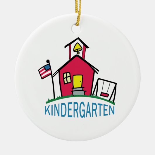 KINDERGARTEN SCHOOL KERAMISCH ORNAMENT (Voorkant)