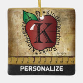 Kindergarten School Teachers Rock Keramisch Ornament (Voorkant)