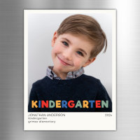 Kindergarten schooljaar Foto Keepsake Magneet