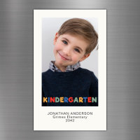 Kindergarten schooljaar Foto Keepsake Magneet