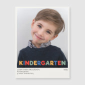 Kindergarten schooljaar Foto Keepsake Magneet (Voorkant)