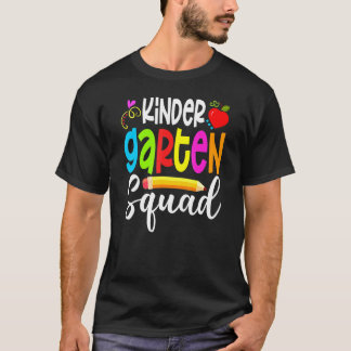 Kindergarten Squad eerste schooldag terug naar sch T-shirt