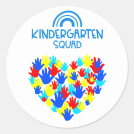 Kindergarten Squad Ronde Sticker