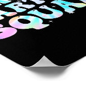 Kindergarten Squad Teacher Kids Tie Dye Ck To Scho Poster (Hoek)