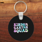 Kindergarten Squad Teacher Kids Tie Dye Ck To Scho Sleutelhanger (Voorkant)