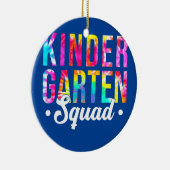 Kindergarten Squad Tie Dye Team Kindergarten Keramisch Ornament (Rechts)