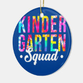 Kindergarten Squad Tie Dye Team Kindergarten Keramisch Ornament (Links)