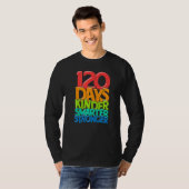 Kindergarten Teacher 120 Days Smarter 120th Day of T-shirt (Voorkant volledig)