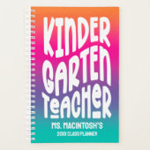 Kindergarten Teacher | Colorful Ombre Planner (Voorkant)