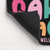 Kindergarten Teacher Colorful Typography Design Muismat (Hoek)