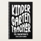 Kindergarten Teacher Minimalist Text Planner (Voorkant)