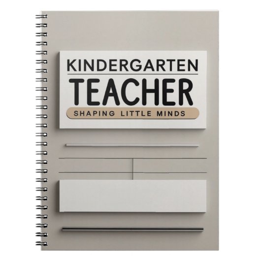 Kindergarten Teacher Notitieboek (Voorkant)