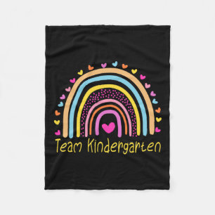 Kindergarten Teacher Rainbow Fleece Deken