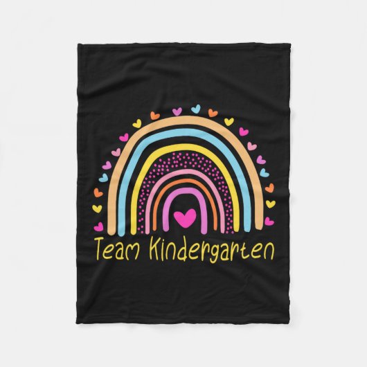 Kindergarten Teacher Rainbow Fleece Deken (Voorkant)