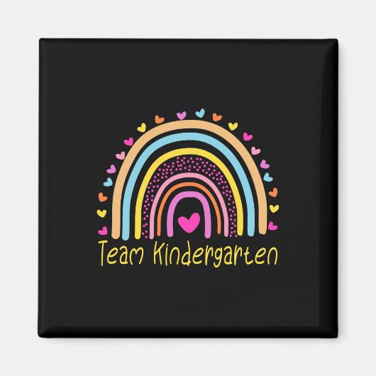 Kindergarten Teacher Rainbow Magneet (Voorkant)
