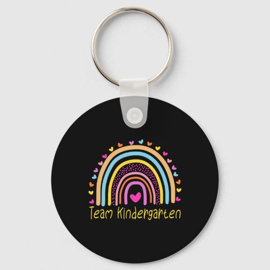 Kindergarten Teacher Rainbow Sleutelhanger (Voorkant)