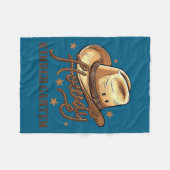 Kindergarten Teacher Rodeo Cowboy Western Howdy Ki Fleece Deken (Voorkant (Horizontaal))