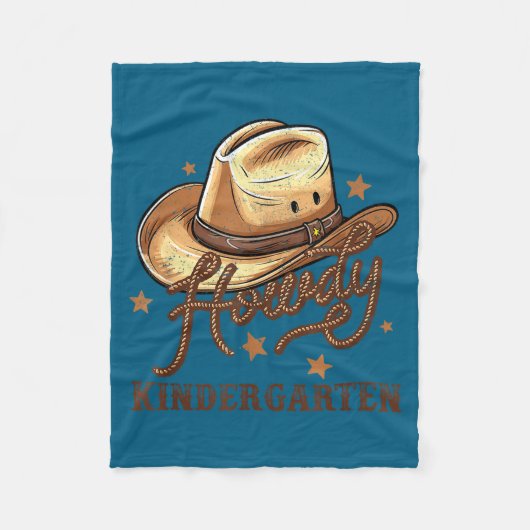 Kindergarten Teacher Rodeo Cowboy Western Howdy Ki Fleece Deken (Voorkant)