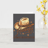 Kindergarten Teacher Rodeo Cowboy Western Howdy Ki Kaart (Gele Bloem)