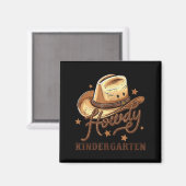 Kindergarten Teacher Rodeo Cowboy Western Howdy Ki Magneet (Voorkant / Achterkant)