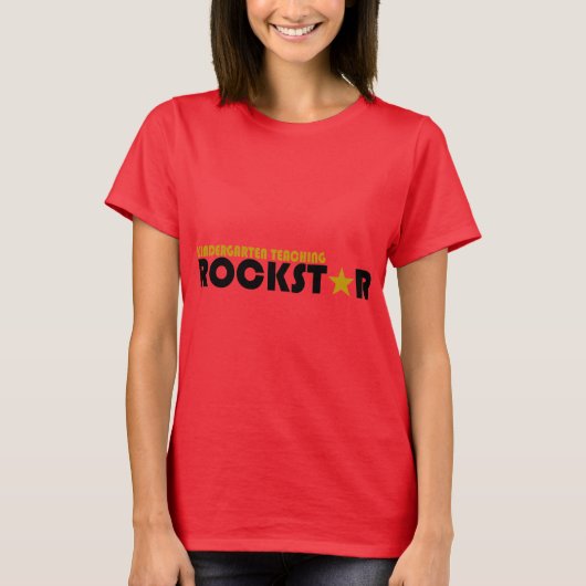 Kindergarten Teaching Rockstar T-shirt (Voorkant)