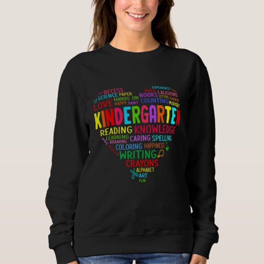 Kindergarten Team Hart terug naar school Trui (Voorkant)