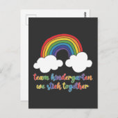 Kindergarten Team Rainbow Kinder leraar Kinderen Briefkaart (Voorkant / Achterkant)