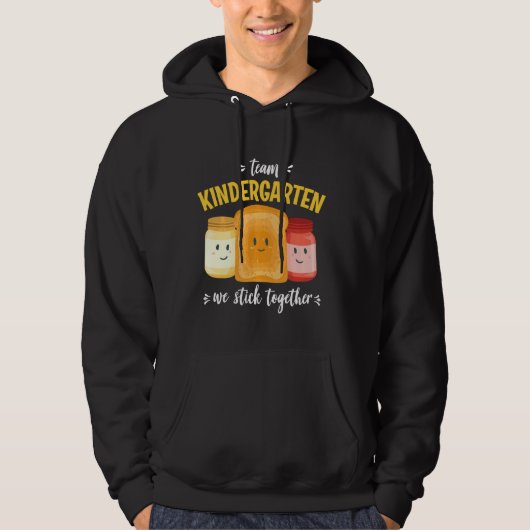 Kindergarten Team We steken samen de Funny Toast Hoodie (Voorkant)