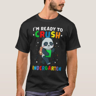 Kindergarten Terug naar school Kind Panda Stu T-shirt